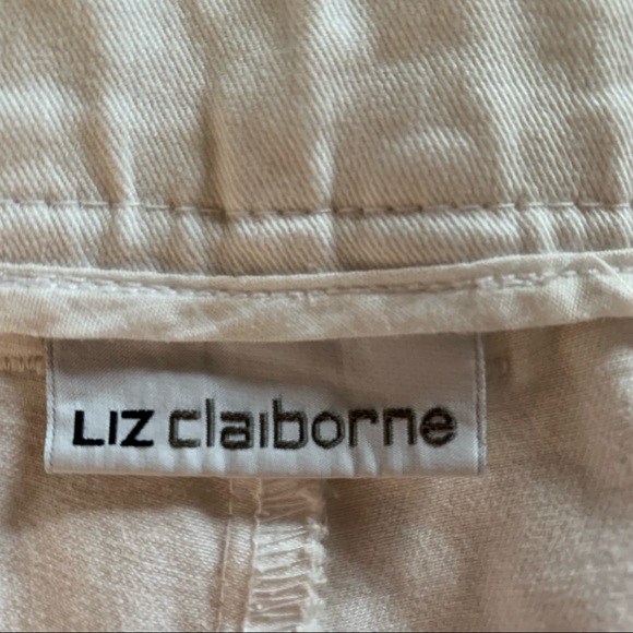 Liz Claiborne white cotton shorts * Size 14 - Picture 4 of 8